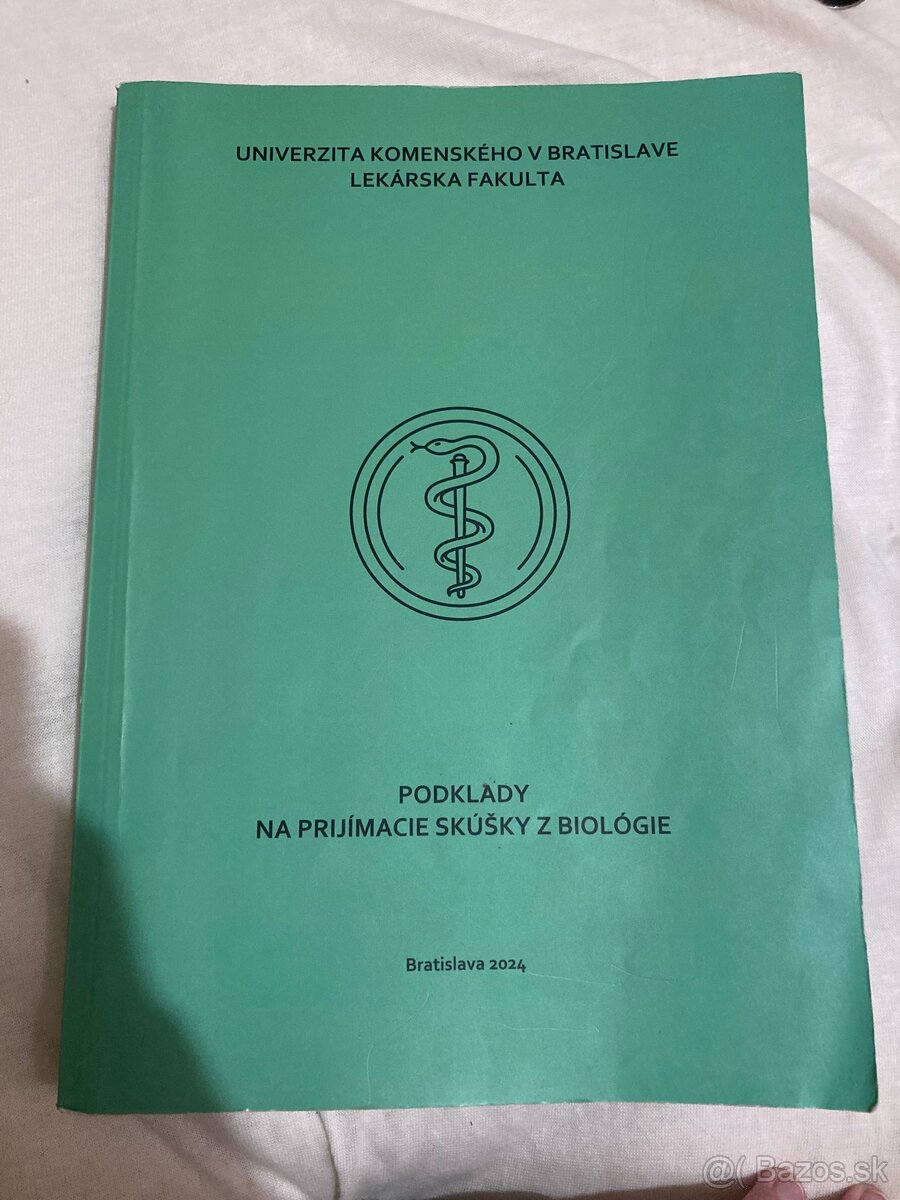 Podklady na prijímacie skúšky z biológie na lekársku fakultu