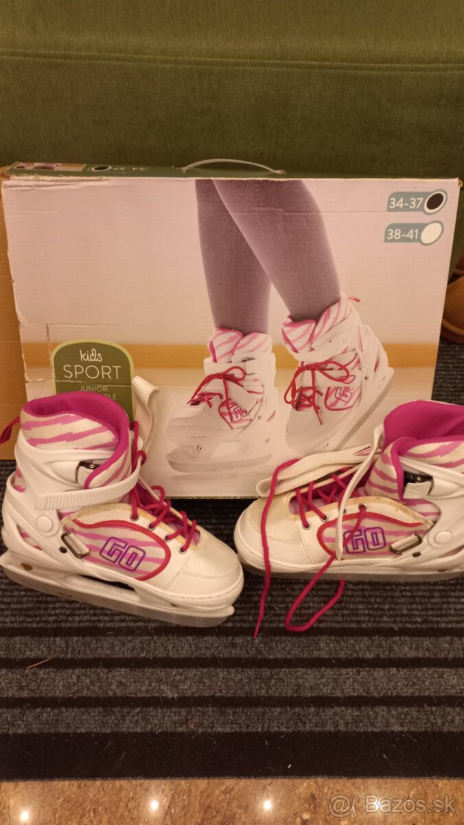 Detské dievčenské korčule na ľad