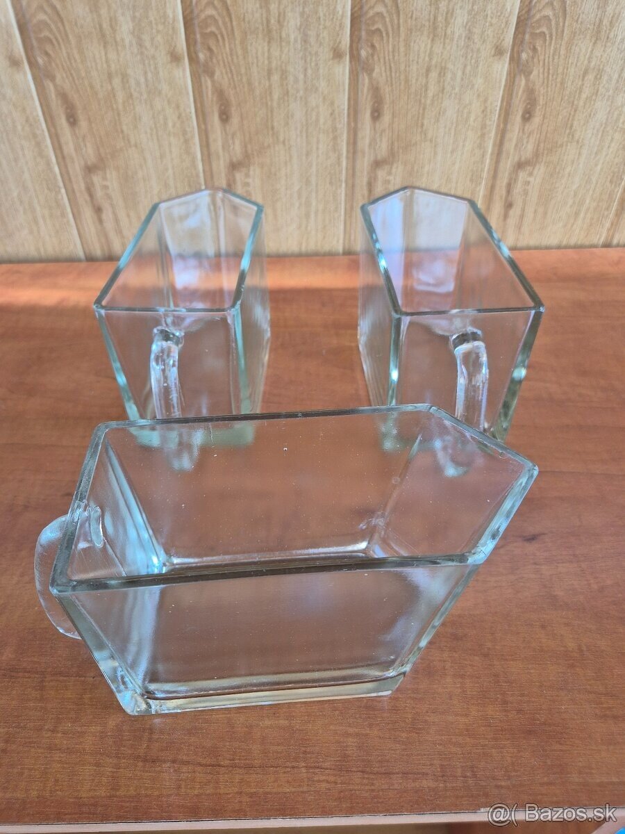 Retro sklenené dozy