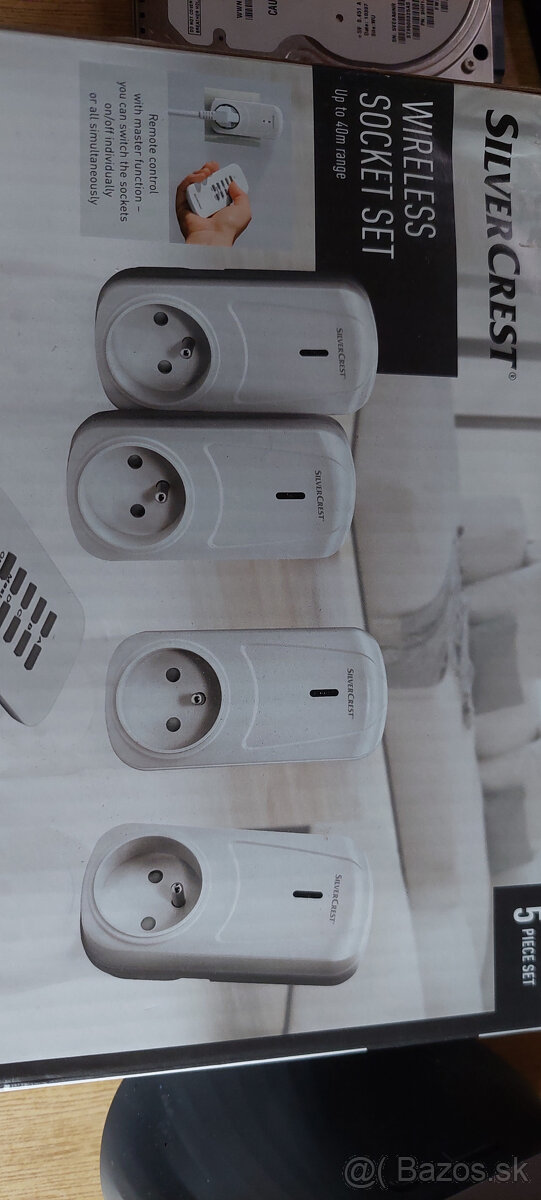 Ďiaľkovo ovládané zásuvky 4ks +DO