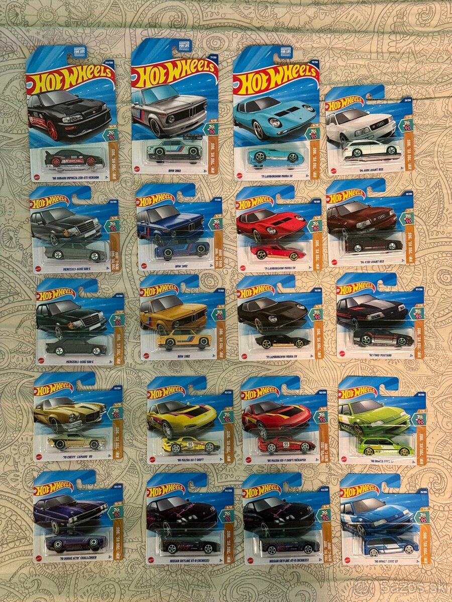 Hot Wheels séria 70vs90