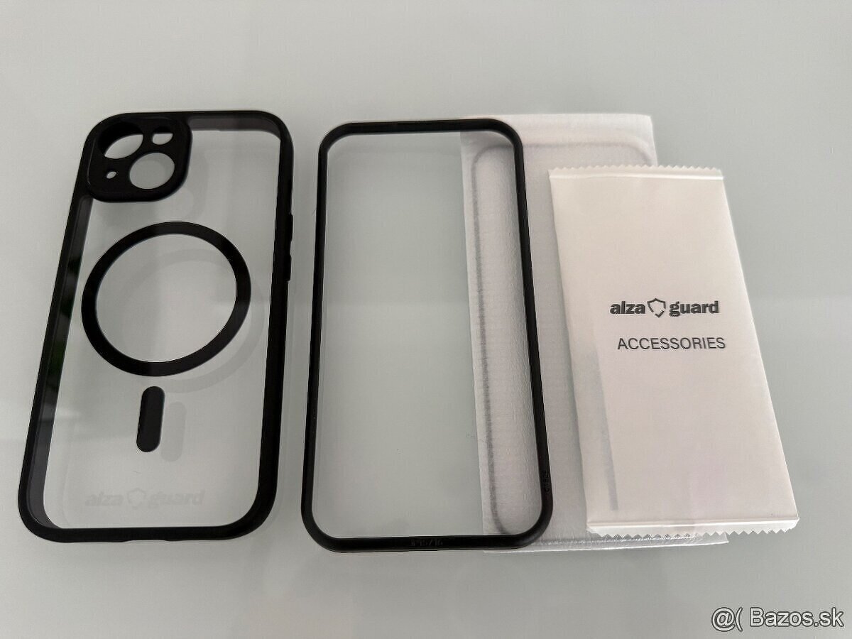 Ochranné sklo iPhone 15 + MagSafe obal iPhone 15
