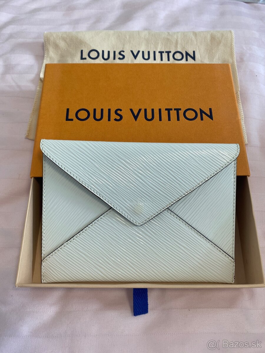 Louis Vuitton kirigami Envelope Clutch white epi leather