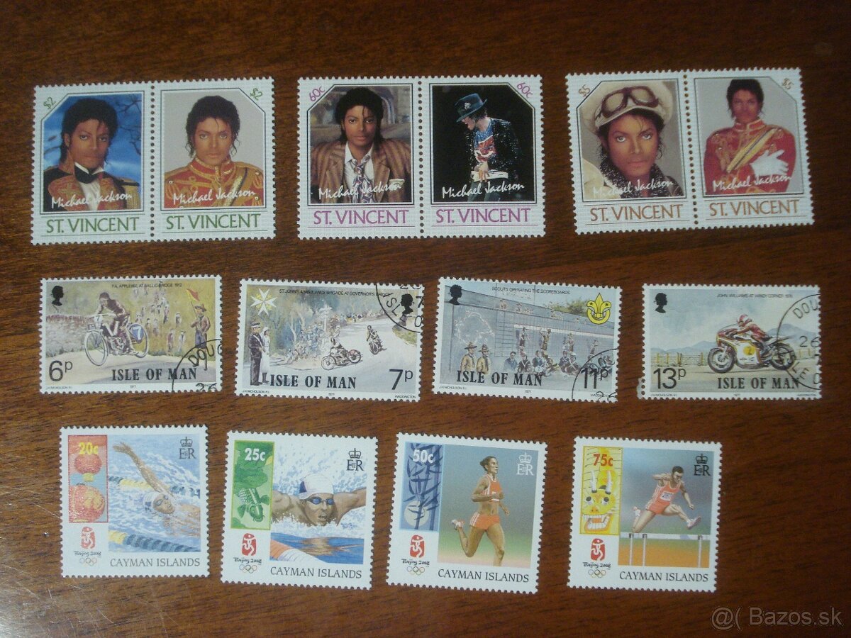 Rôzne známky Grécko Sv.Tomáš Sahara Panama Irán Tuvalu