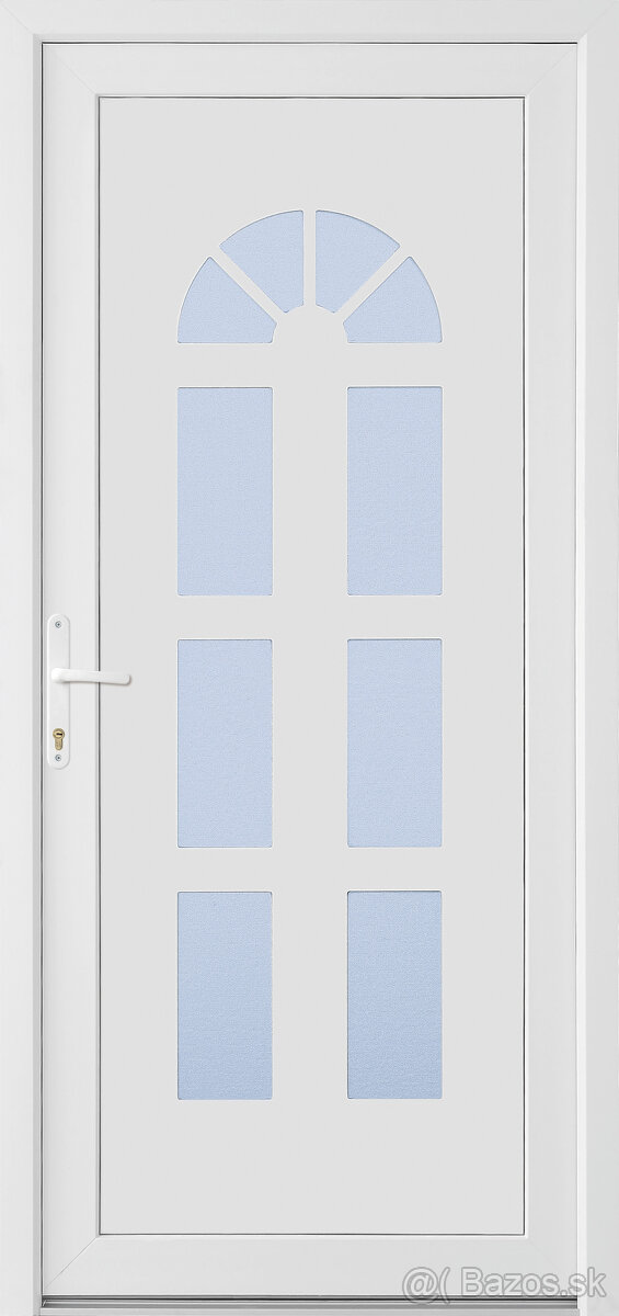 PLASTOVÉ VCHODOVÉ DVERE BIELE 980mm.x2080mm.