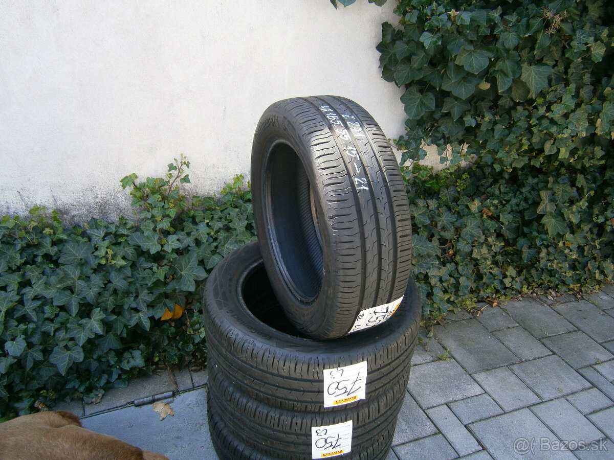 Predám 4x letné pneu Continental 185/55 R15 86HXL