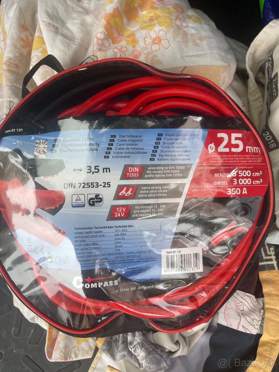 Startovacie kable 350A 3,5metra