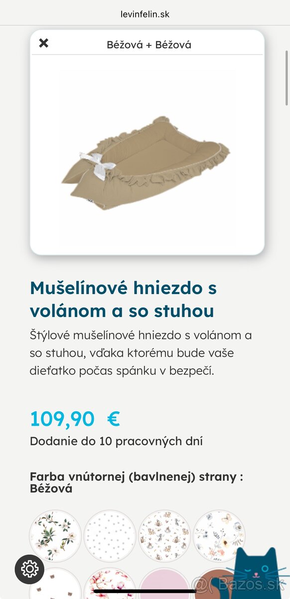 LevinFelin mušelínové hniezdo