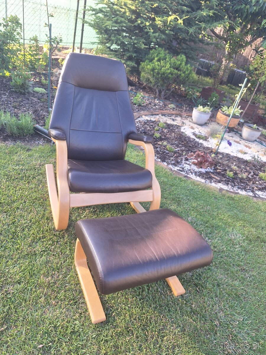 Kozene relaxacne kreslo