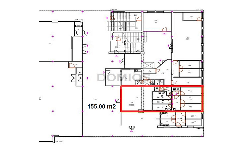Obch. priestory v OC (155 m2, príz., výklad, parking, KE-Z)