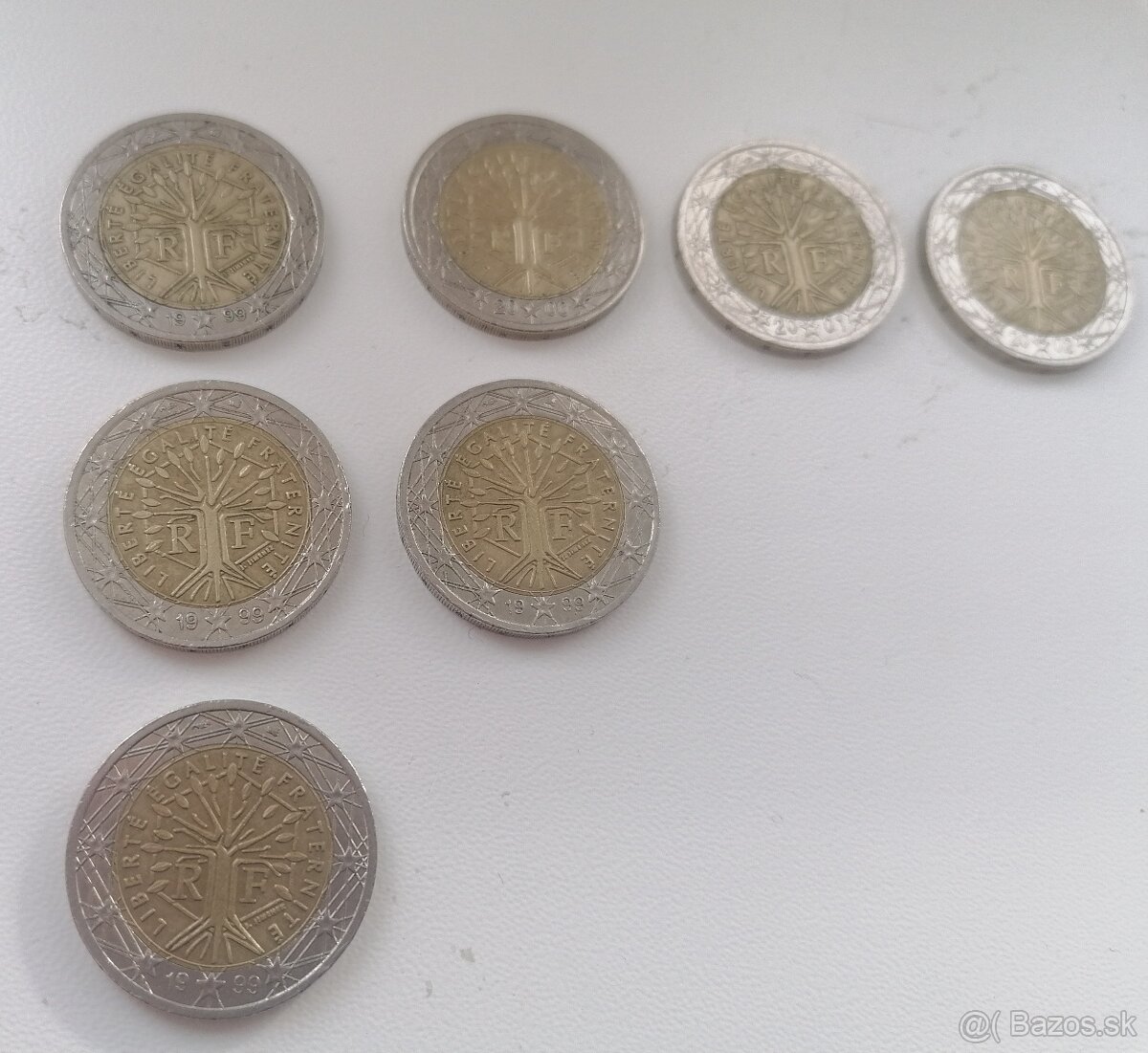 2€ mince FRANCÚZSKO 1999