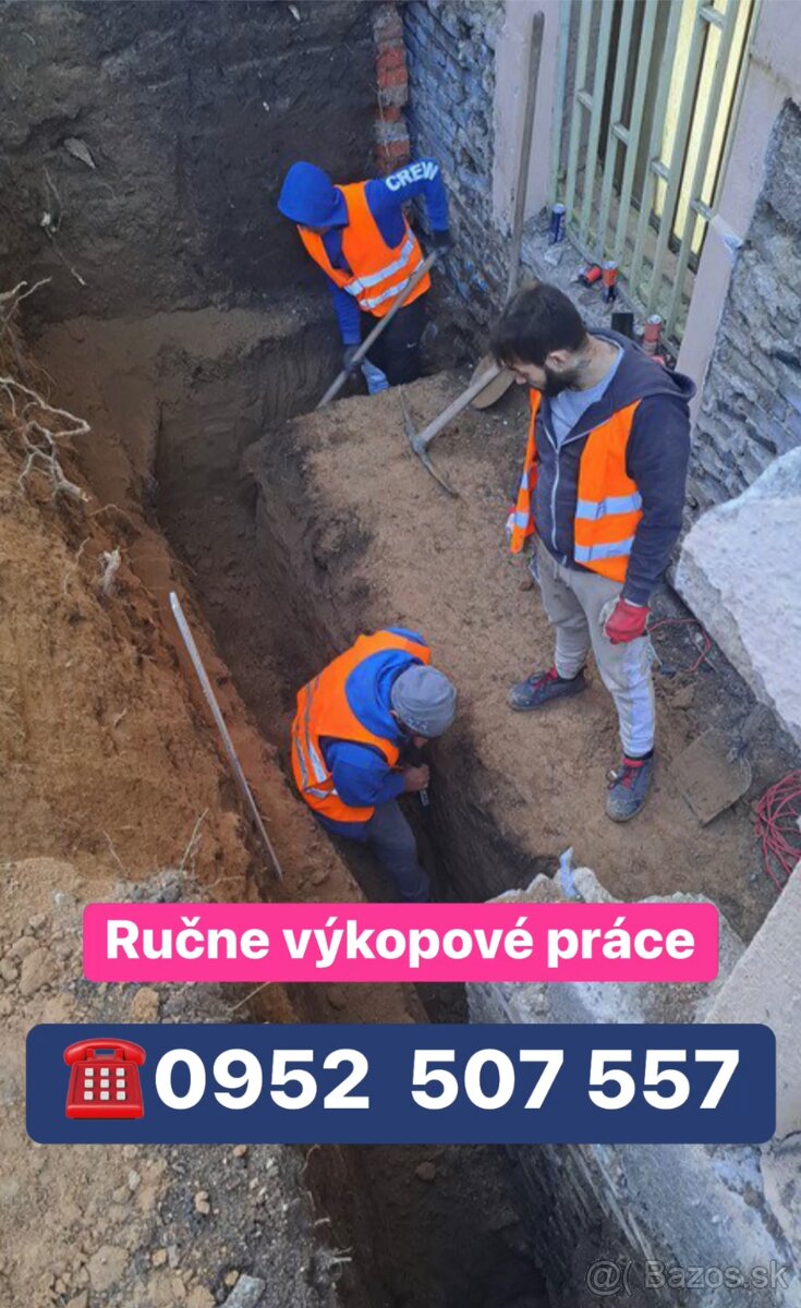 Ručne výkopové a búracie práce