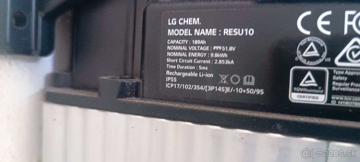 Predám solárnu batériu 10kw LG