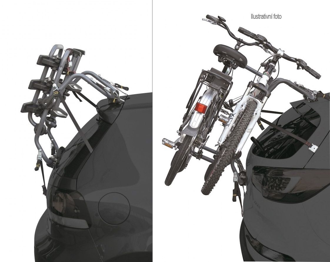 Nosič na 3 bicykle, na montáž na piate dvere vozidla