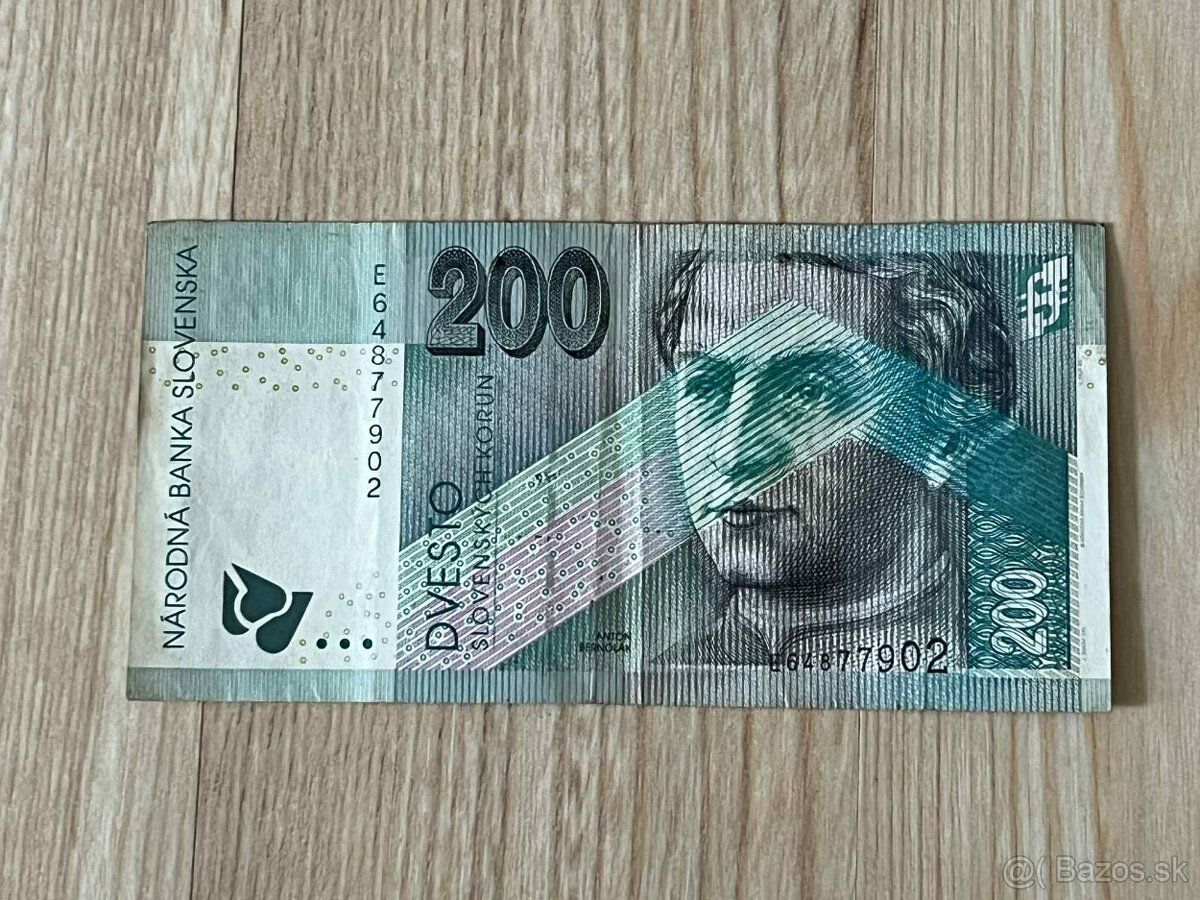 Slovenská bankovka 200 SK
