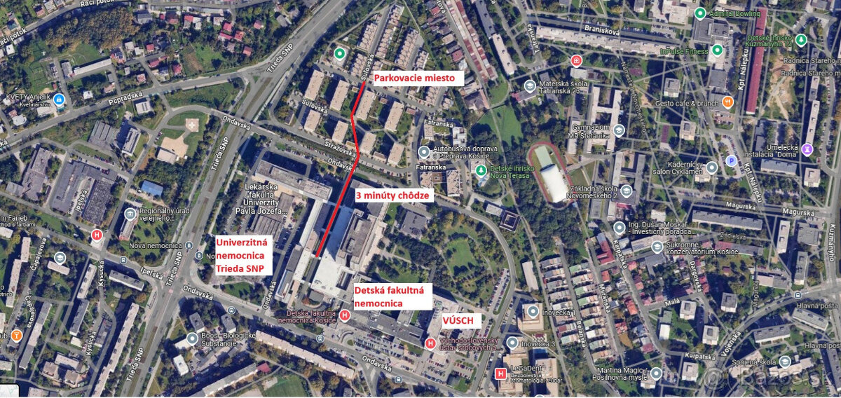 Nová Terasa, Súľovská - parkovacie miesto