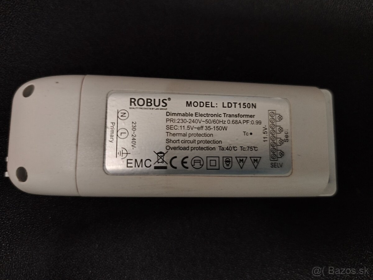 Zdroj 12V na bodove svetlá,bodovky-výkon 150W