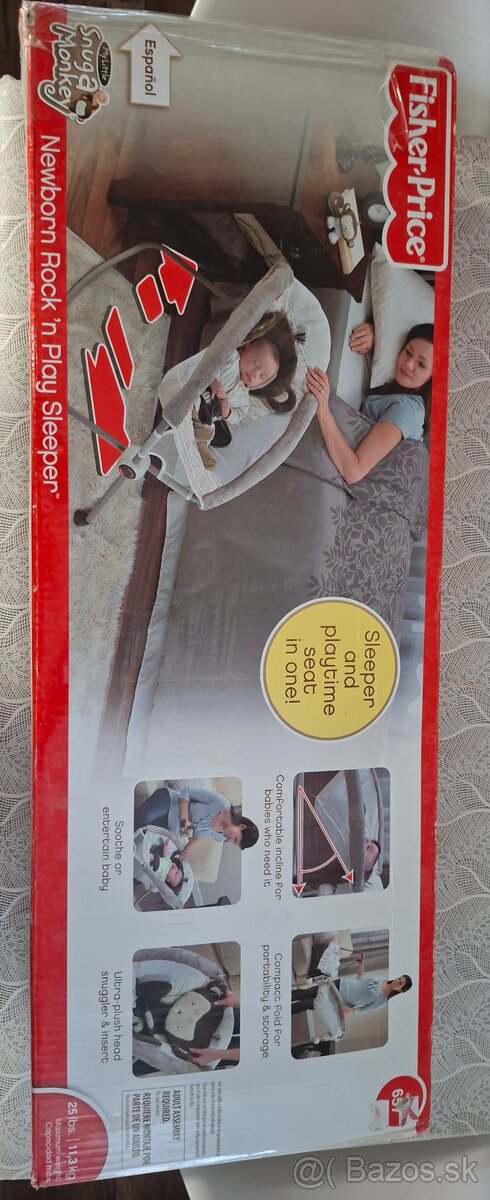 Fisher Price Fisher-Price SnugaMonkey Deluxe hojdacia a hrac