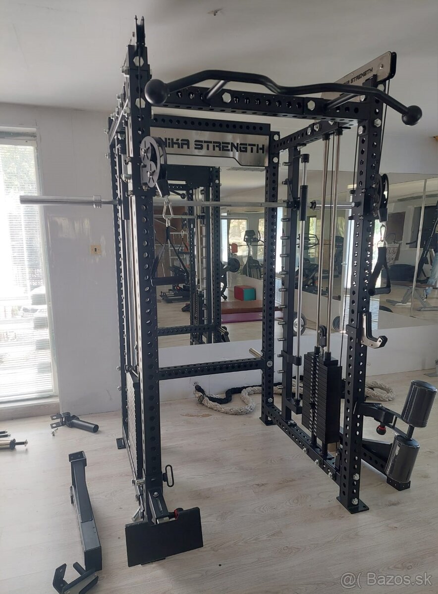 half rack+multipress+vrchná,spodná kladka +križove kladky