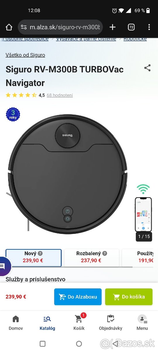 Predám robotický vysávač