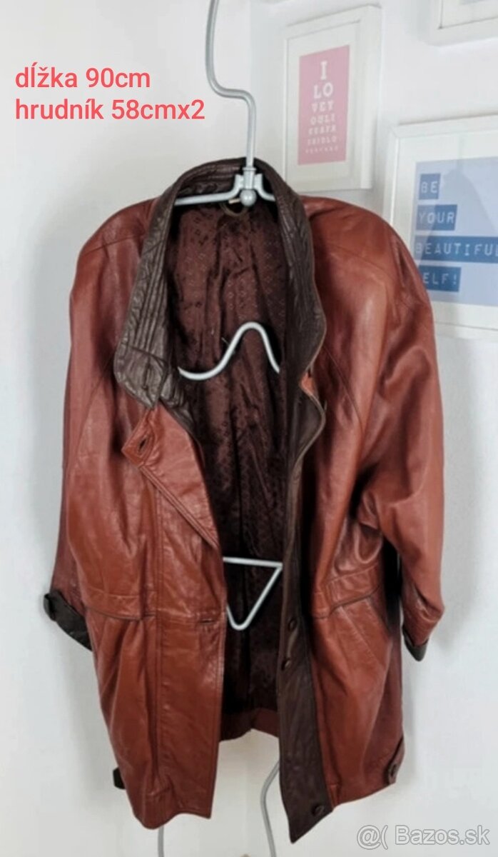 Kožený kabát, bunda, pre dámy