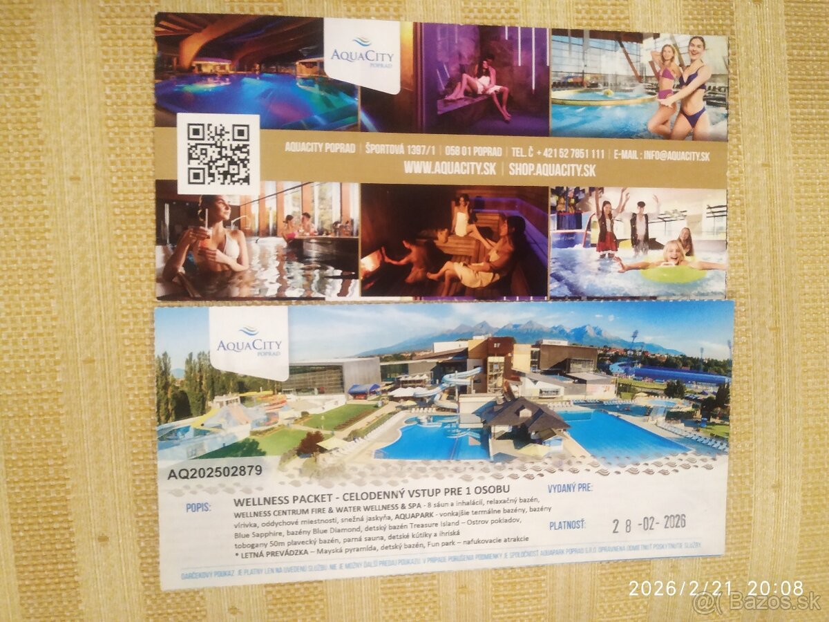 AquaCity wellness packet