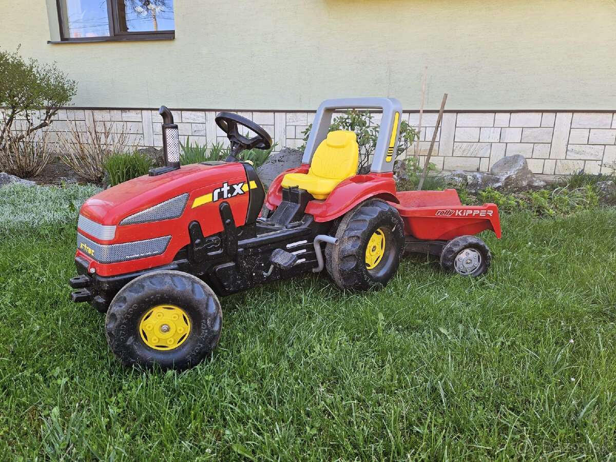 Šliapací traktor Rolly Toys, nosnosť 100 kg, prevodovka