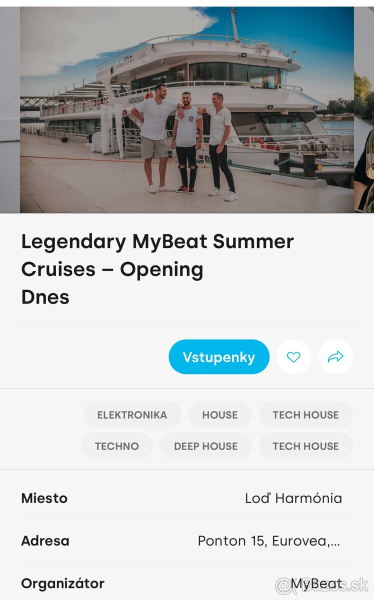 Listok my beat summer cruise