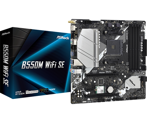 ✅ Asrock B550M Pro4 wifi + antény + bluetooth ✅
