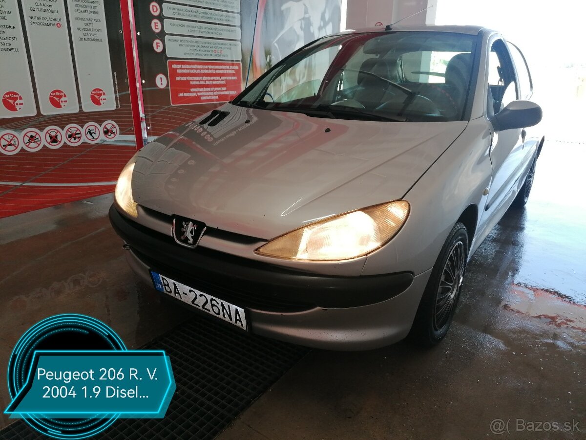 Peuvgeot 206 R. V. 2004. 1.9 Disel Cena 600.€