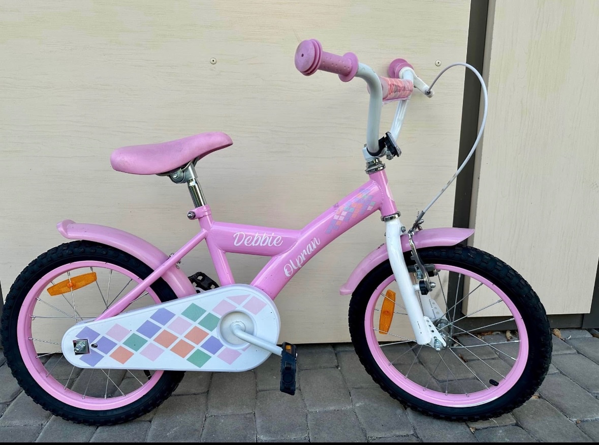 Ružový dievčenský bicykel Debbie