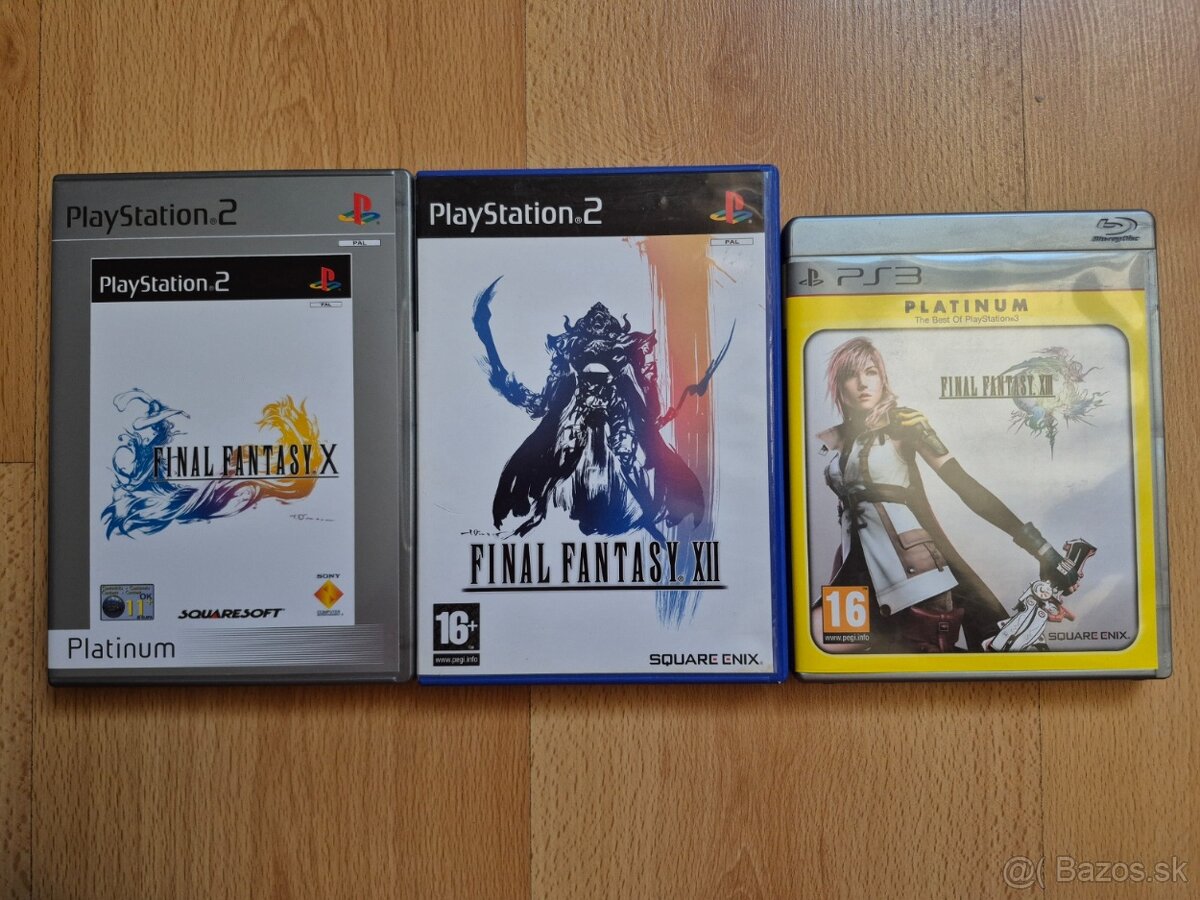 Predám hry na PS2 a PS3 Final Fantasy