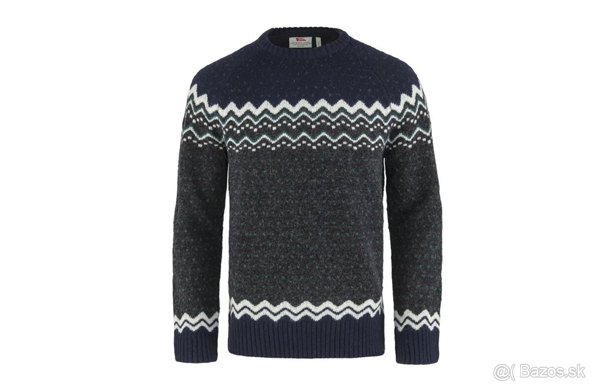 Vlnený sveter Fjallraven Ovik Knit Sweater M Arctic Green
