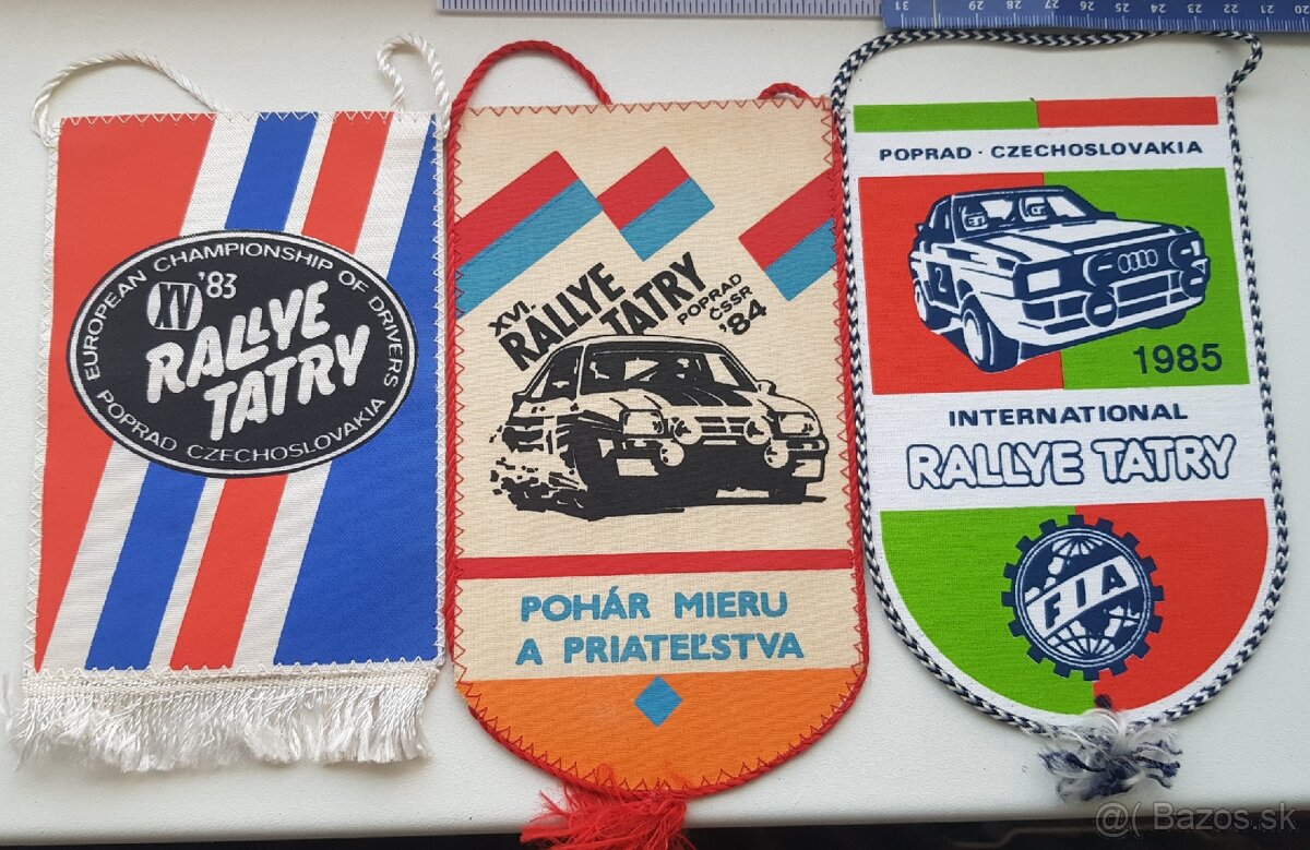 Vlajky a plakety Rallye Tatry