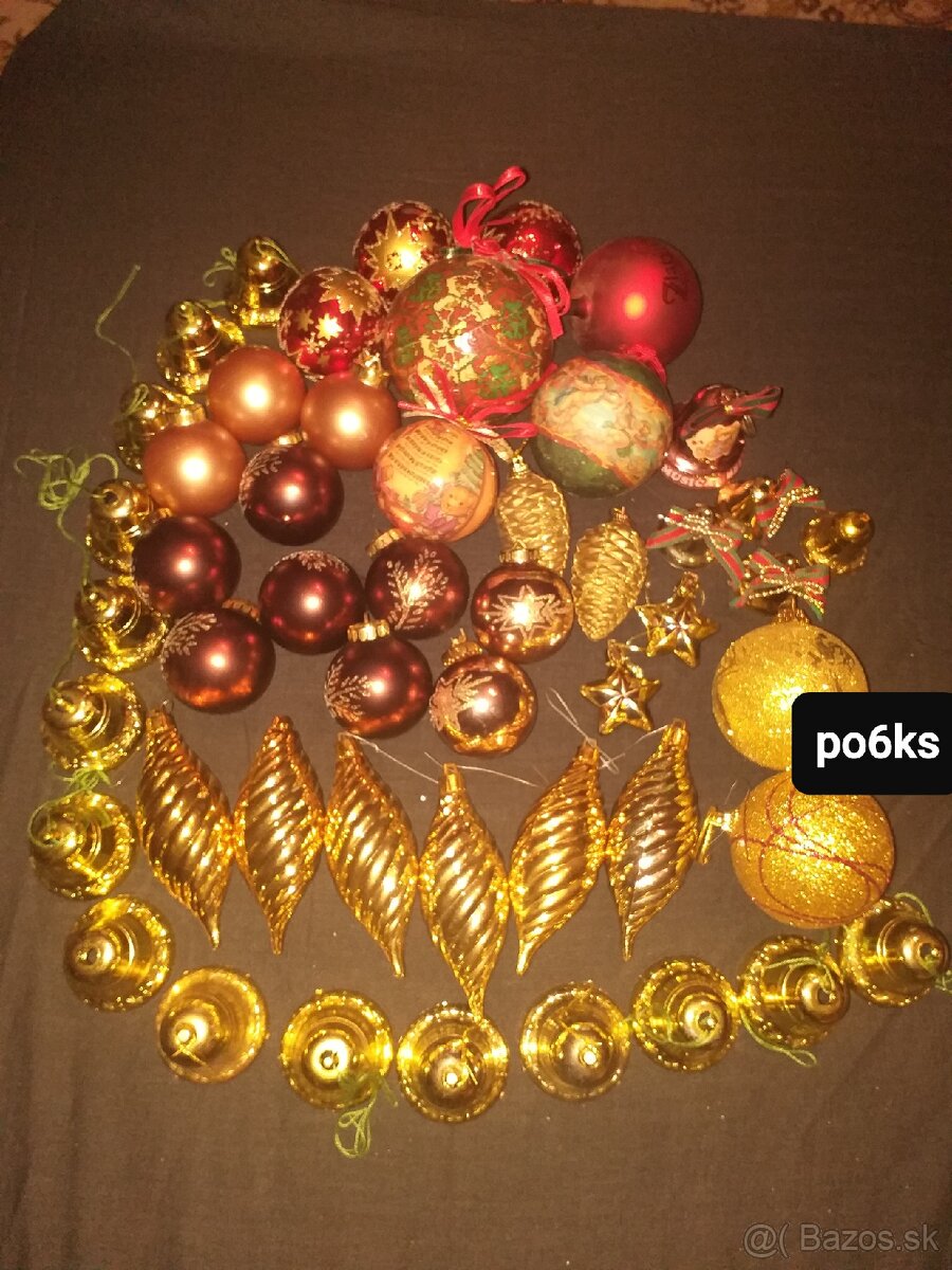 Vianočné ozdoby+reťaze