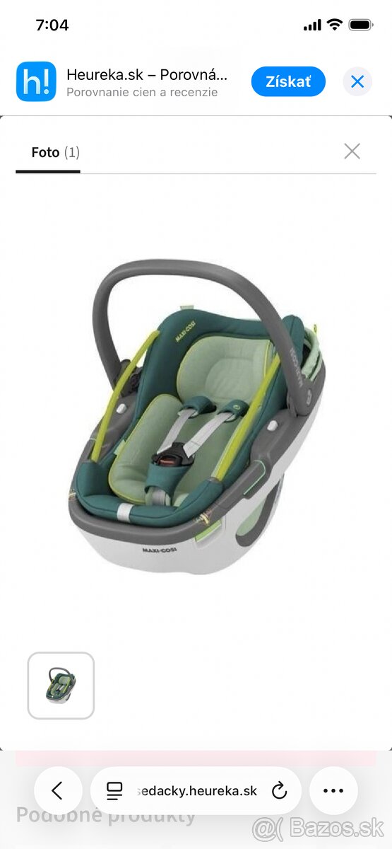 Autosedacka Maxi Cosi coral 360 + Isofix otocna zakladna