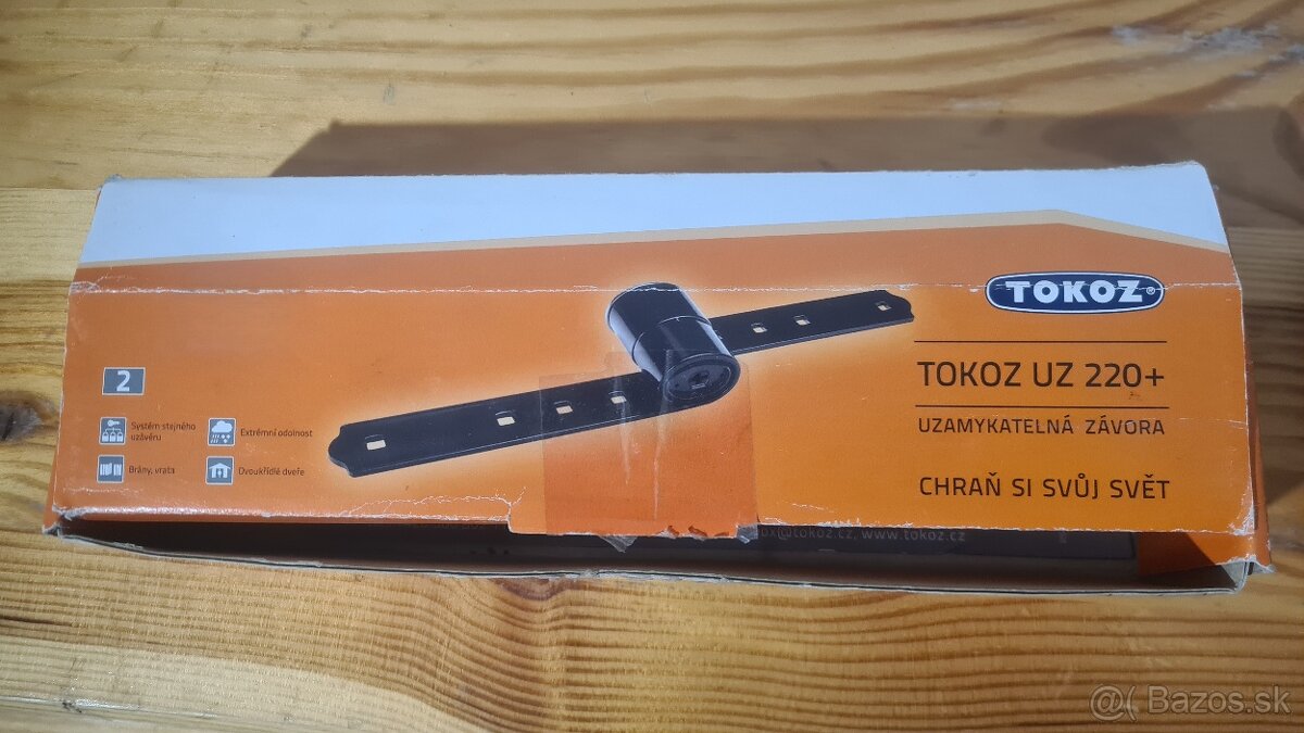 Predám uzamykateľnú závoru TOKOZ UZ 220+