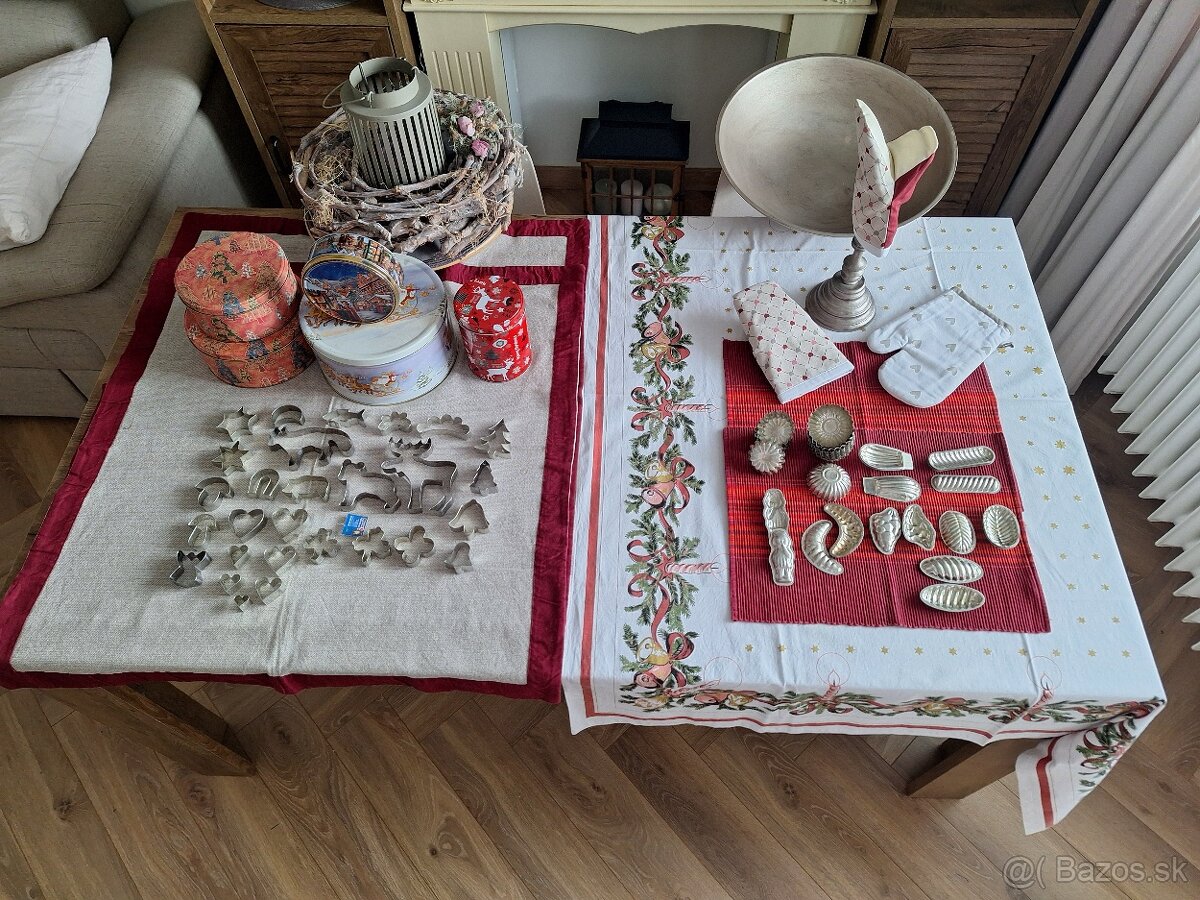 Vianočné pečenie, prestieranie