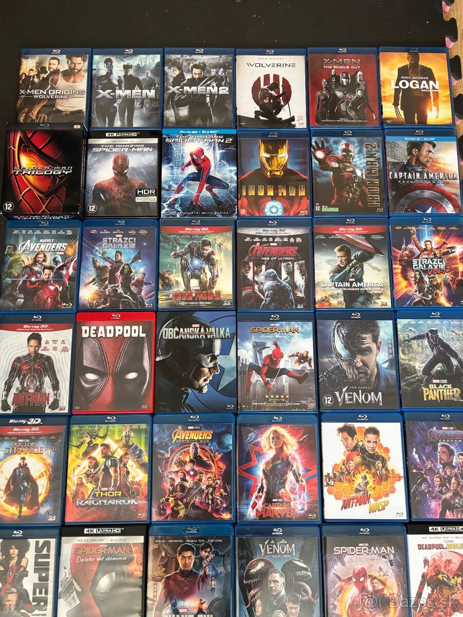 Predám Marvel Cinematic Universe kolekciu - Blur ray filmov