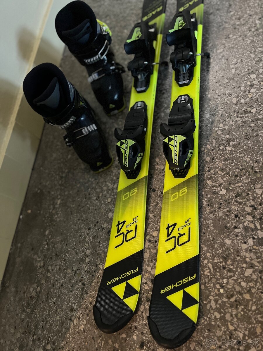 Detske lyze Fischer RC4 90cm + lyžiarsky RC4 race junior