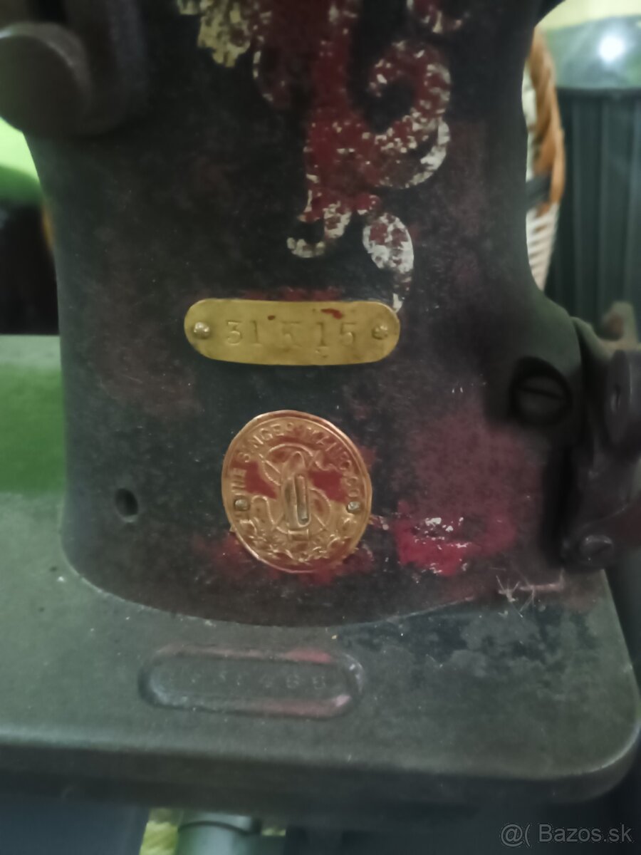 Predám šijací stroj Singer z roku 1915