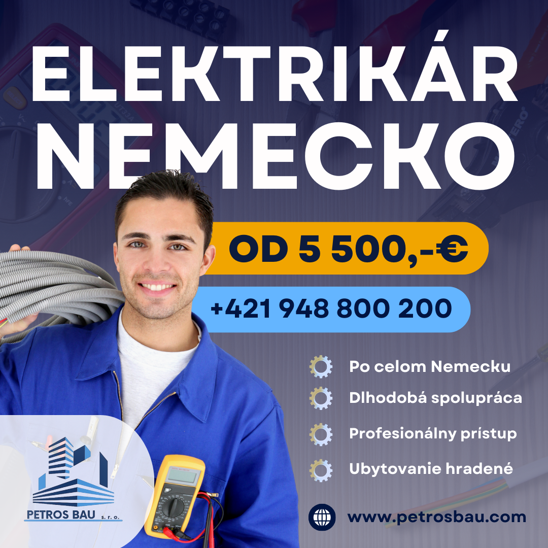 Hľadáme elektrikárov Nemecko 2026
