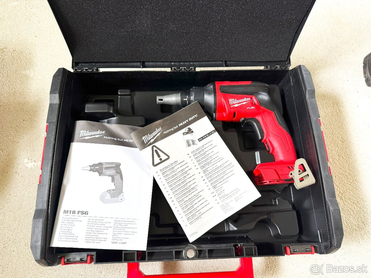 Milwaukee M18 FSG-0X – Profesionálny aku skrutkovač na sadro