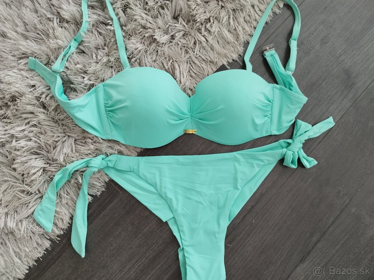Push up plavky brazílky. S/36,L/40. mätové