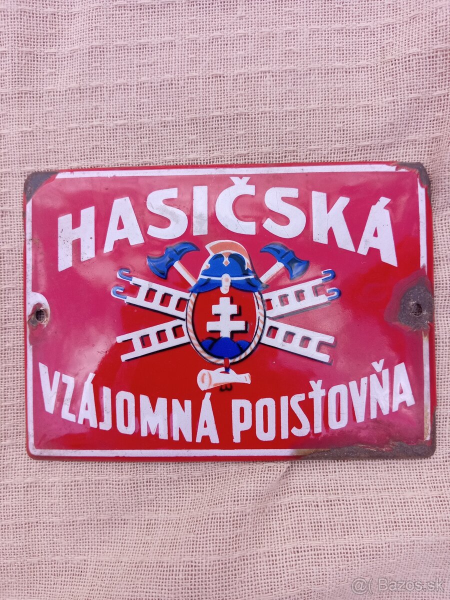Smaltovaná cedula, tabuľa
