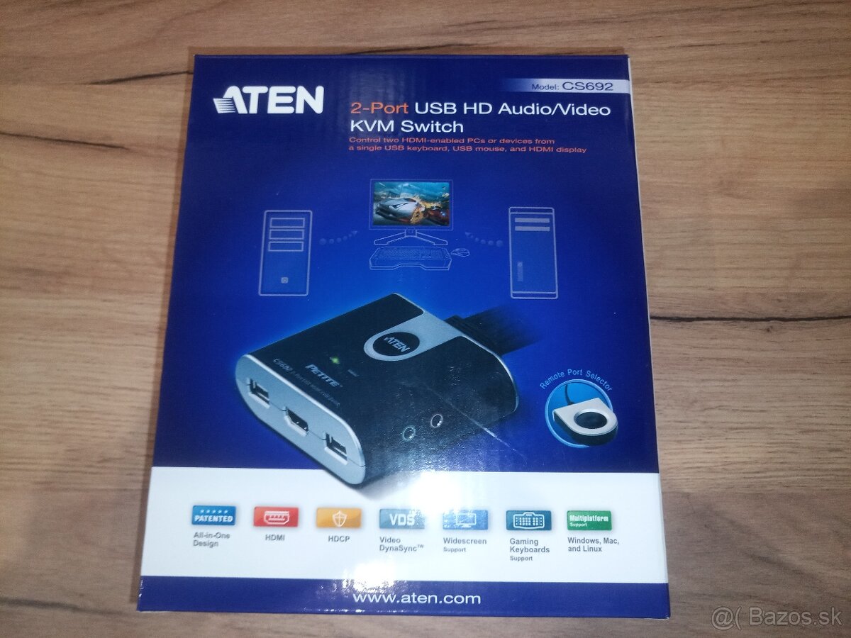 kvm switch pre 2 pocitace a 1 monitor