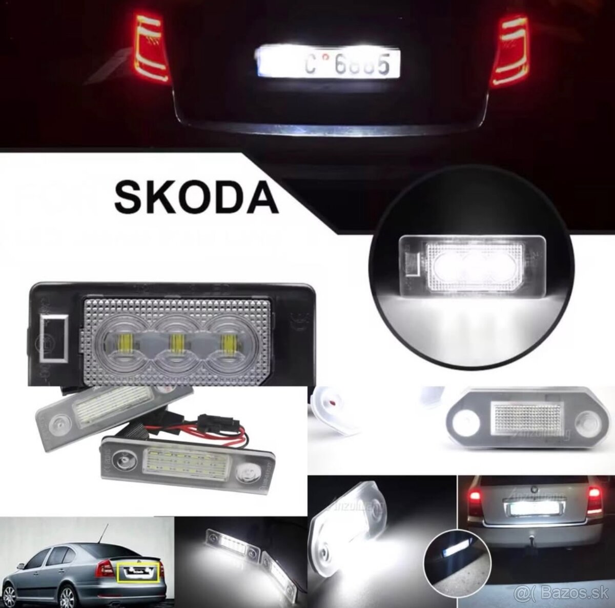LED ŠPZ osvetlenie Škoda, Seat, VW