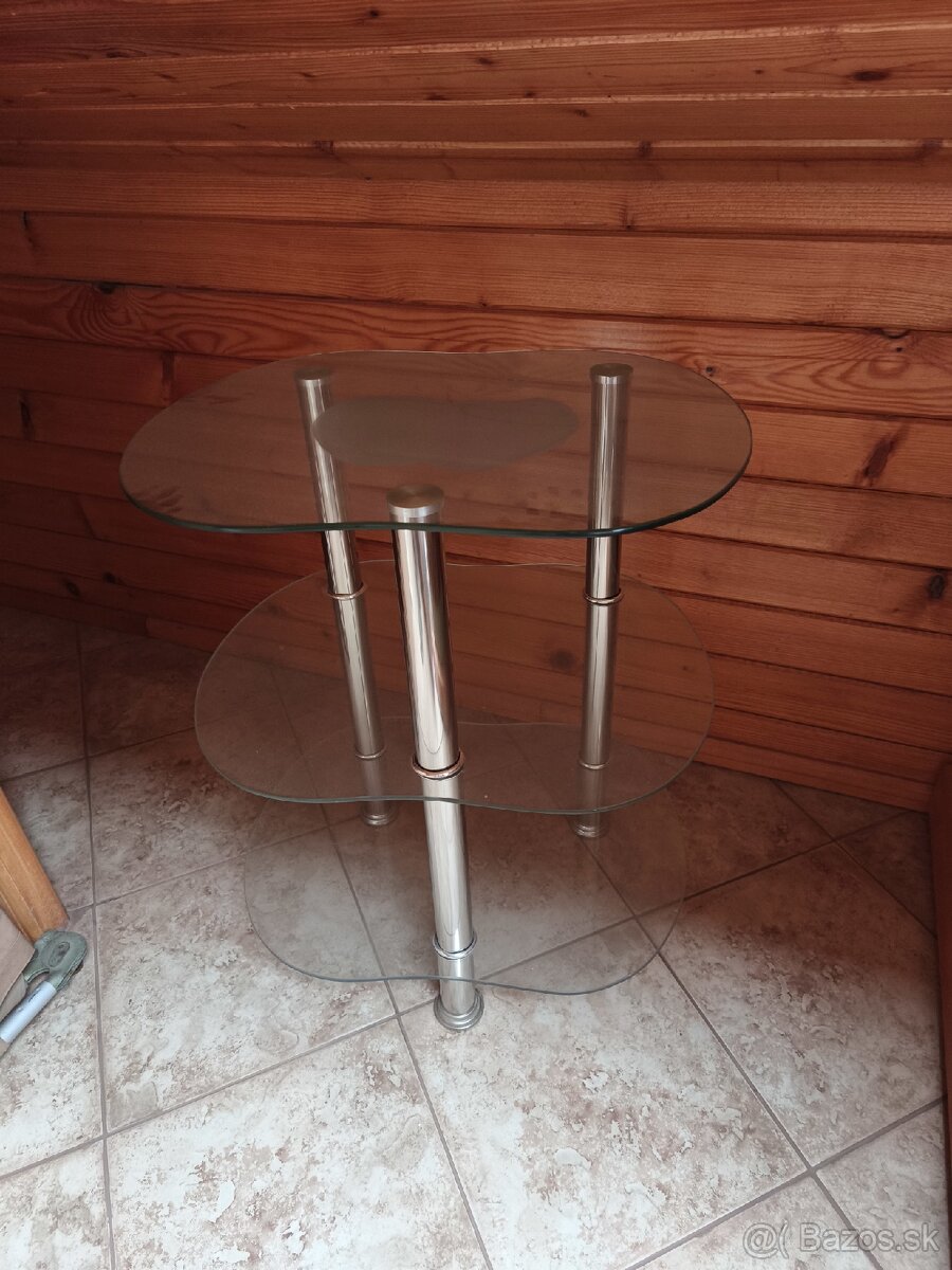 Sklenený stol / mini stolik