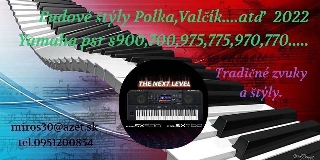 Yamaha psr sx Východ v4 štýly -