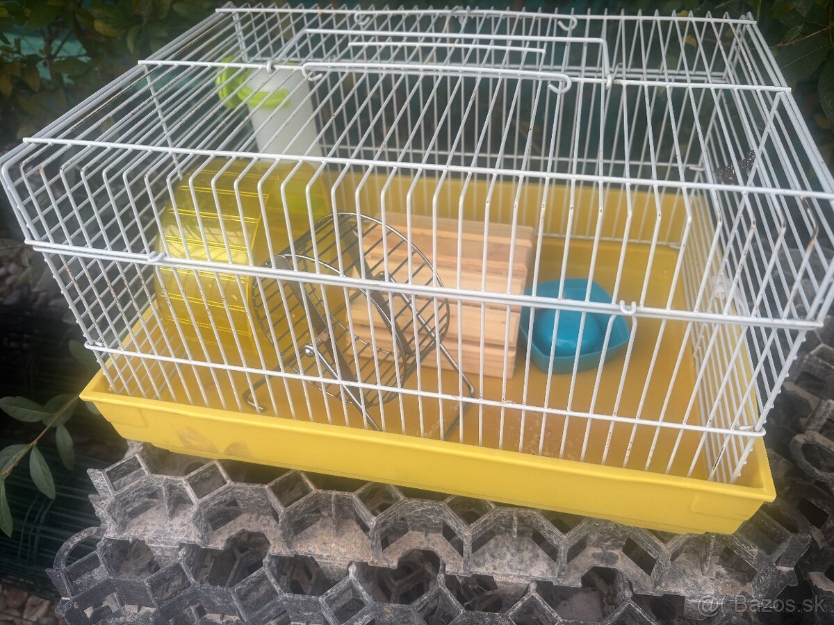 Klietka pre škrečka s vybavením